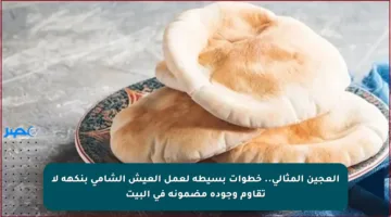 العجين المثالي.. خطوات بسيطة لعمل العيش الشامي بنكهة لا تقاوم وجودة مضمونة في البيت